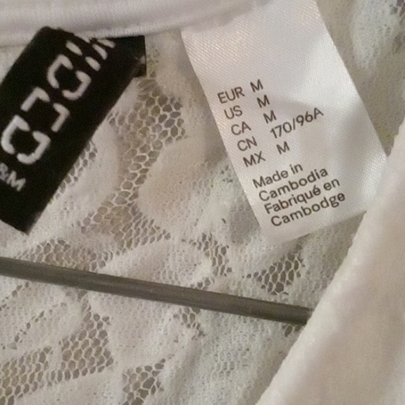 Divided baby doll lace top M - Picture 4 of 8